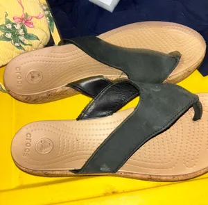 womens CROCS WEDGE CORK SANDALS~Size 9 thumbnail 1