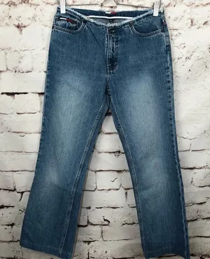 Vintage Tommy Jeans Frayed WB Hipster‎ Flare Jeans thumbnail 1