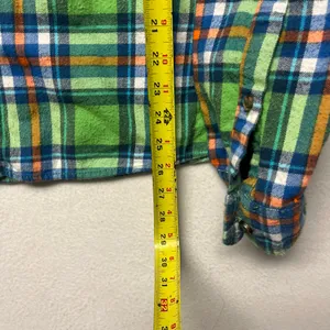 Hollister Shirt Twill Flannel Plaid Men's classic Button Up Long Sleeve Y2K thumbnail 4