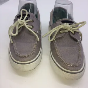 Sperry Top Siders Bahama with Gray Herringbone Cotton Canvas for Wormen thumbnail 4
