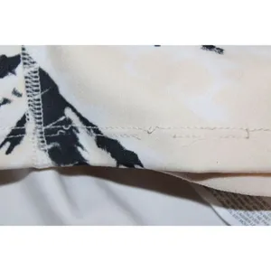 Womens Nike Dri-Fit Cropped Training Tank Top White Cream Black Tie Dye Size S thumbnail 7