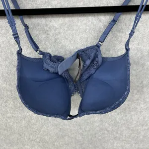 Victoria’s Secret Blue Lace Push up Women's Bra Size 32C thumbnail 5