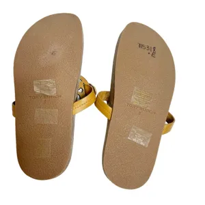 Tory Burch Miller shearling cloud sandal Caramel Corn Buttermilk‎ Sz 8 thumbnail 2