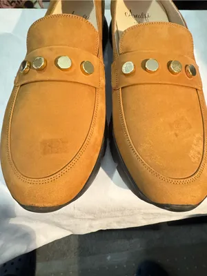 Amalfi by Rangoni Italy Suede Studded Loafers Slip On Shoes Brown Tan Size 9.5 thumbnail 8