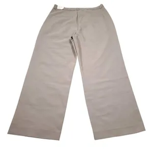 Abercrombie Ultra High Rise Wide Leg Pleated Front Pants Beige Tan Size 16 33 thumbnail 2