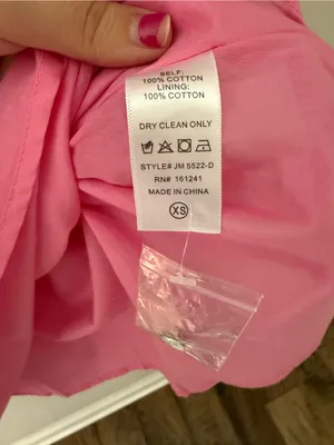 NWT J. Marie Pink Tropical Bird Print Puff Sleeve Mini Dress XS thumbnail 5