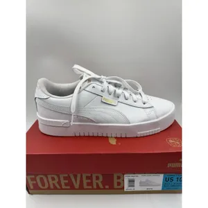 PUMA Court Sneaker, White, Women's Casual Low Top Leather Shoes Size 10 thumbnail 10