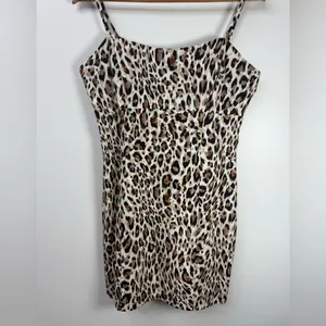NWT Avec Les Filles Animal Print Mini Summer Dress size 12 thumbnail 5