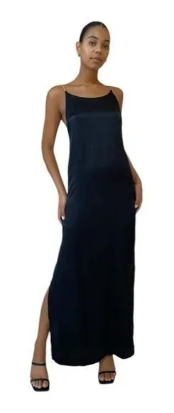 Magali Pascal Glam‎ Maxi Dress In Black Size Medium NWT thumbnail 1