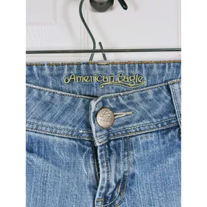 Vintage Y2K American Eagle Artist Bootcut Jeans Size 6 Blue Low Rise 90s Grunge thumbnail 6