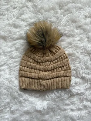 C.C. Beanie with Pom thumbnail 3