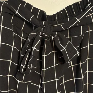 Mine Black and White Checkered Wide Leg Pants thumbnail 3