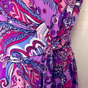 Karin Stevens Paisley Print Dress With Belt Size 10 thumbnail 5