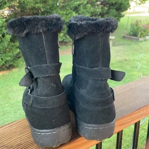 Khombu Black Leather Kelly Snow Boots thumbnail 2
