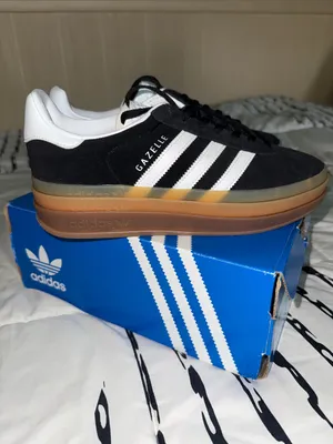 Adidas Handball Spezial Gazelle Platform Woman’s Black / White Sneakers thumbnail 5