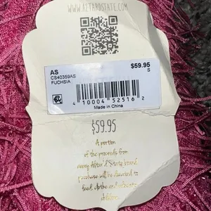 NWT vibrant pink tinsel fringe mini skirt from boutique Altar'd State size small thumbnail 4