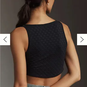 By Anthropologie Lace-Up front black Corset Top never worn thumbnail 2