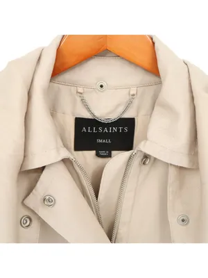 AllSaints Cherry Jacket in Barley Beige Hooded Zip Front S All Saints thumbnail 5