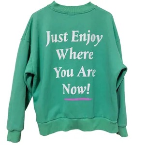 Yllw Graphic‎ Sweatshirt Mint Green Womens Small Athleisure Casual Spring thumbnail 2