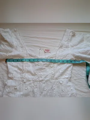 Showpo. Fancy A Spritz Square Neck Floral Mini Dress W8 White/Off White thumbnail 5