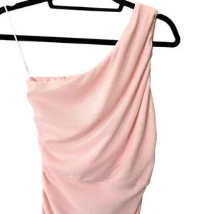 LOVE X DESIGN One‎ Shouldered Ruched Cocktail Dress Pink Small thumbnail 5