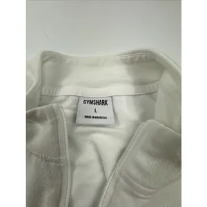 Gymshark Training Pippa 1/4 Zip Pullover White Cropped Top L thumbnail 2