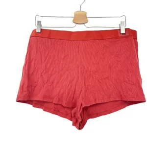 Savage x Fenty‎ Womens Lounge Sexy Rib Essentials Boy Shorts Size 4X Red Chili thumbnail 3