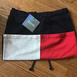 Missguided Women’s Colorblock Red, White & Blue Block Tie Waist mini skirt Relaxed Fit thumbnail 8