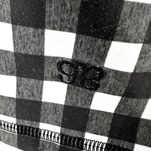 Albion Lift Bra Stride 7/8 Legging Set Gingham Pocket Racerback Black White XS thumbnail 7
