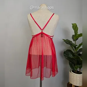 Victoria's Secret Red Snake Lace Babydoll thumbnail 6