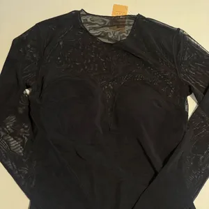 Popilush Sheer Mesh Shapewear Long Sleeve Thong Bodysuit thumbnail 3