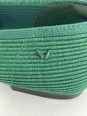Vivaia Samantha Walker Forest Green Square-Toe Loafers Size 41 or US 9.5 thumbnail 9