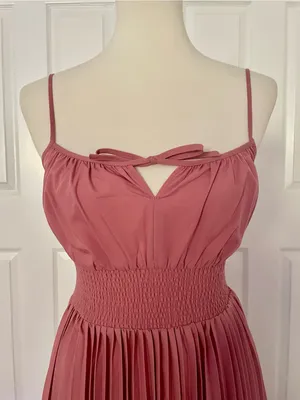 Nw/oT J. Crew Smocked Accordion Pleat Dress Size 2 thumbnail 6