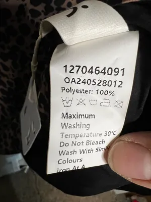 Commense NWT Asymetrical‎ Collar Animal Leopard Drapey Mini Dress thumbnail 7