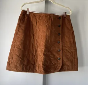 Madewell NWT Corduroy Quilted Mini Skirt thumbnail 1