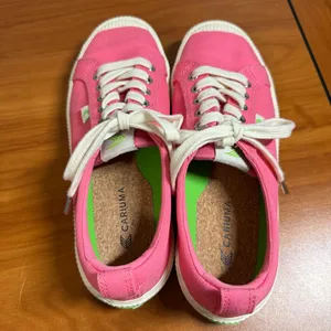 Cariuma OCA Low Rose Pink Lemonade Canvas Sneakers Lace Up W8‎ thumbnail 6