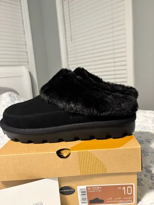 Koolaburra by UGG Women’s “Tizzey” Black Suede Platform Slippers Size 10 NIB thumbnail 6