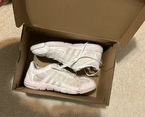 Adidas Women’s White Athletic Sneakers/Cheer Shoes thumbnail 1