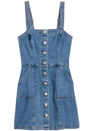 H&M Denim Dress thumbnail 1