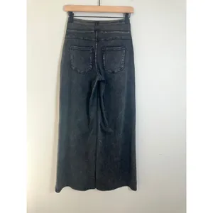 Halara Flex High Waisted Pockets Wide Leg Work Jeans Washed Black XS Regular thumbnail 7