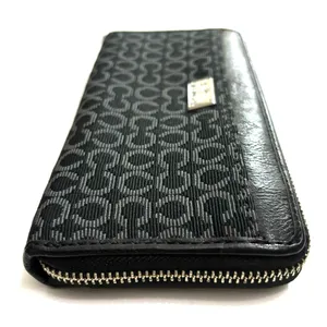 Coach Madison needlepoint accordian wallet op art fabric thumbnail 7