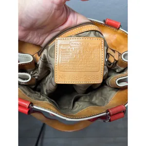 VTG Coach Hampton Belted North South Duo Tote Y2K thumbnail 6