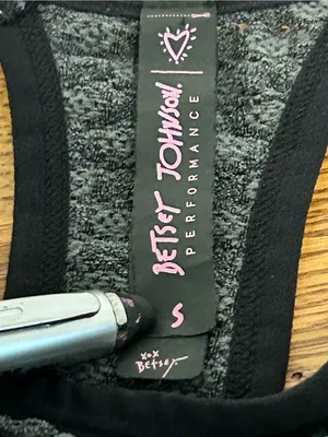 Betsey Johnson Performance Racerback Sports Bra Gray Size S thumbnail 7