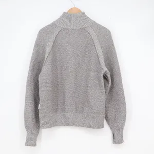 OFFLINE by Aerie Womens XS Grey Marled Quarter Zip Pullover Sweater Thumbholes thumbnail 6