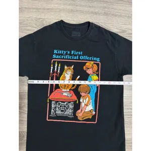 Steven Rhodes Kittys First Sacrificial Offering Black Graphic T-Shirt M Women thumbnail 6