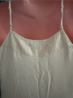 American Eagle Ivory Lace Spaghetti Strap Summer Dress SZ 0 thumbnail 9