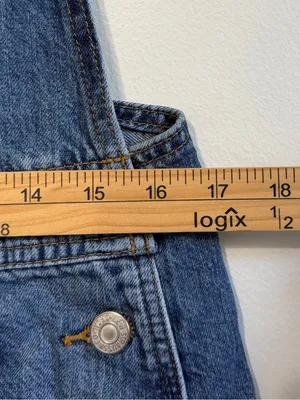 Levi’s Cotton Denim Overalls Shortalls Women’s Size Medium Blue thumbnail 6