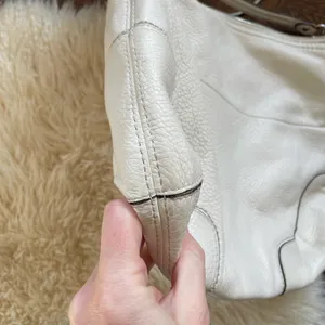 Vtg Coach Poppy Avery hobo/crossbody bag white pebbled leather thumbnail 9