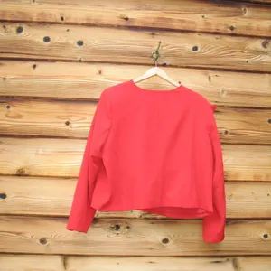 Eloquii Cropped Bow Jacket Blazer thumbnail 6