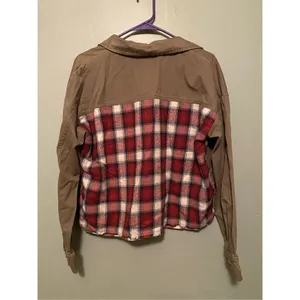By Together Plaid Button Up Pocket Jacket/Shacket Size Medium thumbnail 2